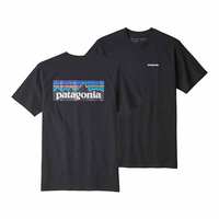 PATAGONIA巴塔哥尼亚男款短袖 P-6Logo Responsibili混纺38504 白色