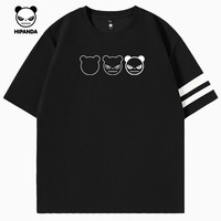  HIPANDA/你好熊猫 个性印花 男士短袖T恤