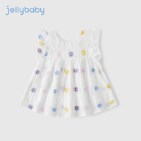 JELLYBABY婴儿夏装上衣夏儿童夏款宝宝夏季女童短袖T恤纯棉