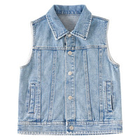 luluiron 牛仔背心 90