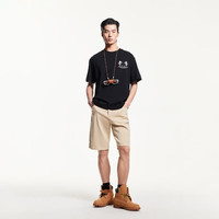 杰克·琼斯(JACK&JONES)25年衣服男装纯棉短袖t恤男士夏季宽松潮流高端休闲赛车风半袖 常规