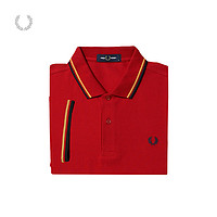 FRED PERRY 男士POLO衫夏季商务休闲麦穗短袖重磅多彩T恤M3600OR0