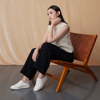 Clarks其乐女鞋春夏艾斯轻量系列休闲小白鞋板鞋单鞋 白色/紫色 261722054 39