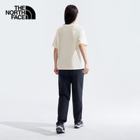 北面（The North Face）休闲短袖女款T恤望远镜棉质宽松透气24秋季|8ASQ QLI/沙丘白 L /165