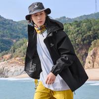 骆驼 CAMEL王俊凯春季单冲锋衣男女防风耐磨户外服外套登山服夹克外套男