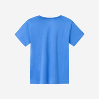 NIKE 耐克童装男女童圆领短袖T恤23夏季卡通印花LOGO儿童运动休闲上衣 苔藓蓝 130 /64 【身高116-122cm】