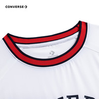 Converse 匡威童装男女童短袖T恤夏季儿童速干清凉休闲短T上衣 纯白色 160 /76 【身高152-158cm】