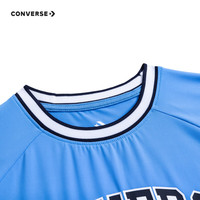 Converse 匡威童装男女童短袖T恤夏季儿童速干清凉休闲短T上衣 大学蓝 160 /80 【身高158-170cm】