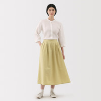 MUJI 无印良品 汉麻棉轻便长裙 女式半身裙