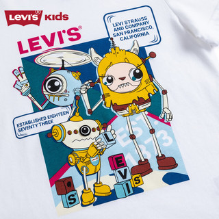 Levi's 李维斯童装男女童短袖T恤夏季新款儿童卡通印花休闲短T上衣   【建议身高104-110cm】