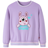 Levi's 李维斯童装女童小怪兽卫衣春秋儿童圆领可爱上衣 兰花盛开 90 /52 【建议身高86-92cm】