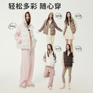 坦博尔羽绒马甲女轻薄外穿时尚立领百搭短款羽绒服背心马夹TD236006