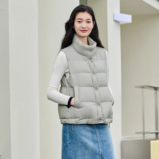 坦博尔羽绒马甲女轻薄外穿时尚立领百搭短款羽绒服背心马夹TD236006