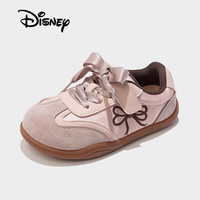 迪士尼(Disney)女童板鞋蝴蝶结童鞋春秋新款儿童软底低帮德训鞋 粉色 30 码 鞋内长18.7cm