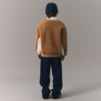 GAP【大小童同款】男女童秋冬远红外发热仿羊羔绒卫衣593916 棕色 100cm(2-3岁)亚洲尺码