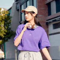 361度运动t恤男女同款2025春季宽松休闲上衣圆领短T恤 XS