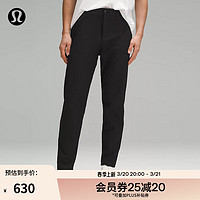 lululemon 丨ABC 男士修身剪裁长裤 28" *Warpstreme™ 速干 LM5B62A 黑色