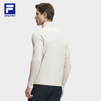 FILA 斐乐官方【黄景瑜同款】男装针织衫2024新款户外运动立领长袖T恤 XL (180) 100A