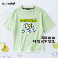 MQDMINI童装儿童短袖男童T恤假两件小童夏装宝宝衣服