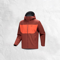 始祖鸟（ARC'TERYX）Gamma:MX/Heavyweight/Hoody男女户外防风软壳外套 男款Gamma:MX-红衫褐/暖阳橙 S