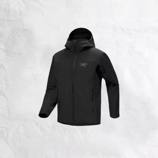 始祖鸟（ARC'TERYX）Gamma:MX/Heavyweight/Hoody男女户外防风软壳外套 男款Gamma:MX-黑色 S