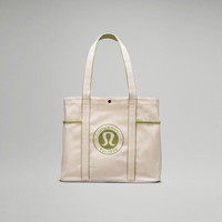 露露乐蒙lululemon丨Daily 多口袋设计帆布手袋  LU9BN2S 天然/埃达美绿 O/S