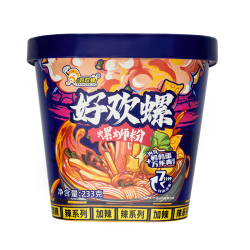 好欢螺 螺蛳粉冲泡型免煮233g柳州螺蛳粉方便速食酸辣粉宵夜零食