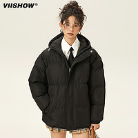 ViiSHOW 日系纯色休闲棉服男复古棉袄加厚情侣棉袄外套冬季面包服