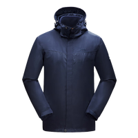 Jeep冲锋衣女三合一户外抓绒防风防水可拆卸外套防寒保暖登山服4XL