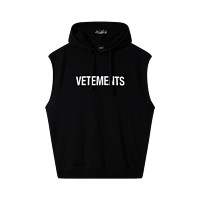 VETEMENTS 夏季潮流情侣装上衣男女宽松休闲无袖卫衣 301446