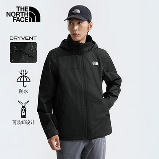 THE NORTH FACE 北面 25春夏冲锋衣男户外防水可配内胆夹克黑武士外套88FR 4H0 XXL