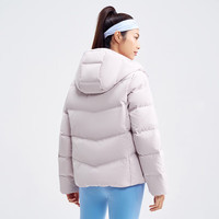 XTEP特步门店同款 羽绒服女款连帽轻量鸭绒加厚保暖外套976428190132 西米紫 S