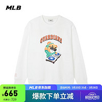 MLB 卫衣男女情侣运动休闲套头衫时尚百搭外套秋冬3AMTE0141-45IVS-S