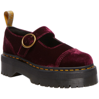 马丁(马汀博士 Dr.Martens)V Addina女春夏新款丝绒增高小厚底女浅口玛丽珍鞋