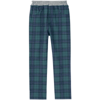 千趣会 SENSHUKAI童装男童女童裤子春秋季休闲裤纯色格纹日系纯棉长裤儿童裤子A 深绿色(格纹) 140 cm