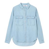 Levi's李维斯女士天丝面料长袖牛仔衬衫001BO