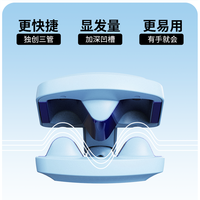 RUSE如色三排蛋卷头卷发棒蛋卷棒深V32mm蛋卷头持久定型蛋蛋卷 莫奈蓝