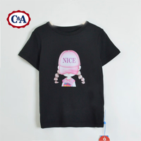 C&A夏季儿童短袖t恤夏装新款夏季卡通撞色男女童短袖T恤