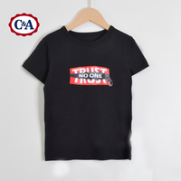 C&A夏季儿童短袖t恤夏装夏季卡通撞色男女童短袖T恤 白色312 110