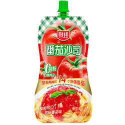 厨邦 番茄酱沙司挤挤装320g家用手抓饼披萨意面番茄酱袋装酸甜酱