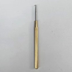 霜魄 羽毛球拍穿线工具线钩羽毛球网球拍拉机钩过孔用小巧方便 金色线钩
