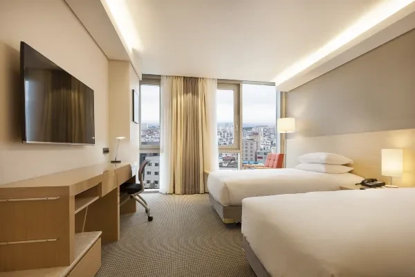 东门市场/黑猪肉一条街步行可达!韩国济州岛丽晶海洋酒店 标准双床房2晚连住