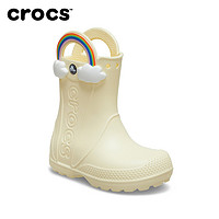 crocs 卡骆驰 春季新品儿童水鞋汉德彩虹雨靴防水胶鞋|211117