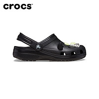 crocs 卡骆驰 经典夜光黑猫洞洞鞋儿童凉鞋拖鞋沙滩鞋|210387