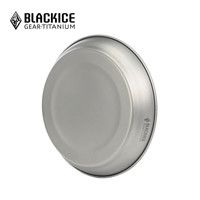 黑冰（BLACKICE）户外露营便携钛餐具轻量钛金属家用餐碟单人野营餐盘水果盘钛盘 Z7212G【6.25英寸钛餐盘】