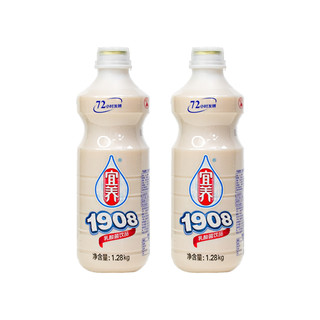 临期可以喝到5月份】宜养乳酸菌饮品含乳饮料1.28kg*2瓶家庭大瓶