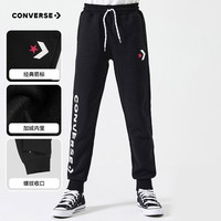 匡威儿童装女童秋冬加绒裤子加厚休闲卫裤棉裤运动裤长裤春秋 7073正黑色【加绒款】