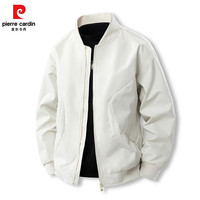 皮尔·卡丹 皮尔卡丹夹克男2025春季外套男士棒球服飞行员休闲上衣男装上衣款 黑色 X