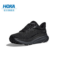 HOKA ONE ONE 男女款夏季挑战者7全地形款跑鞋CHALLENGER 7轻盈透气缓震 黑色/黑色-男 44