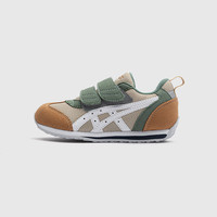 ASICS亚瑟士童鞋春秋男女婴幼童学步鞋机能鞋男童魔术贴女宝宝鞋 202-浅绿色 22.5码